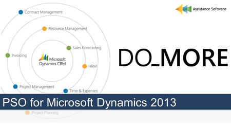 PSO for Microsoft Dynamics 2013