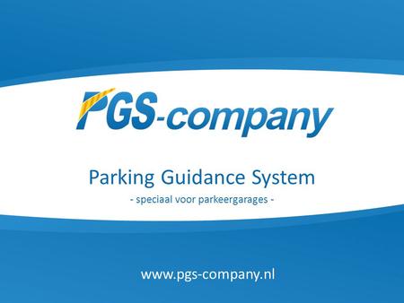 Parking Guidance System - speciaal voor parkeergarages -