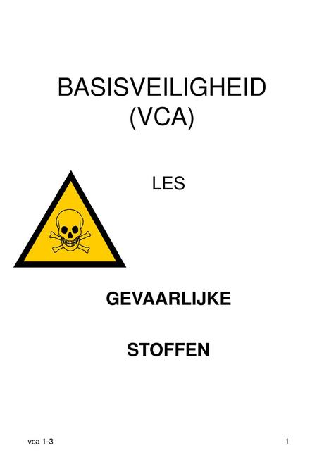 BASISVEILIGHEID (VCA)