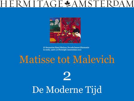 2 Matisse tot Malevich De Moderne Tijd