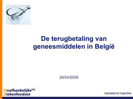 De terugbetaling van geneesmiddelen in België