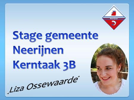 Stage gemeente Neerijnen Kerntaak 3B