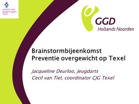 Brainstormbijeenkomst Preventie overgewicht op Texel