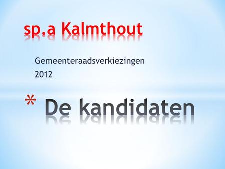 Gemeenteraadsverkiezingen 2012