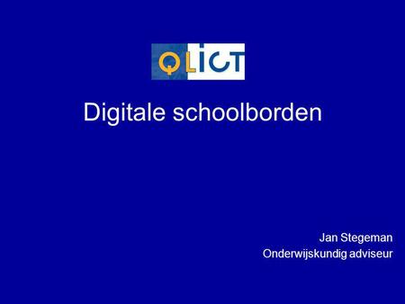 Wat is een Digitaal schoolbord
