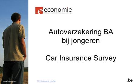 Autoverzekering BA bij jongeren Car Insurance Survey