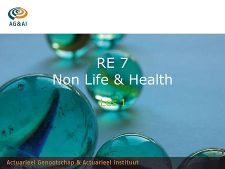 RE 7 Non Life & Health Les 1.