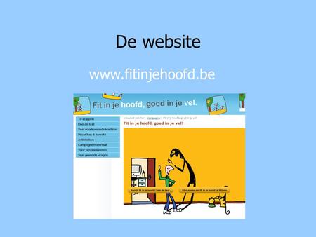 De website www.fitinjehoofd.be.