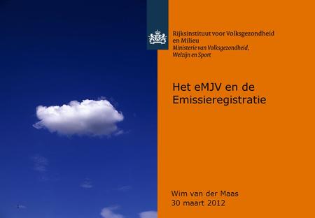 Het eMJV en de Emissieregistratie