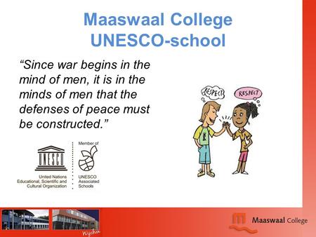 Maaswaal College UNESCO-school