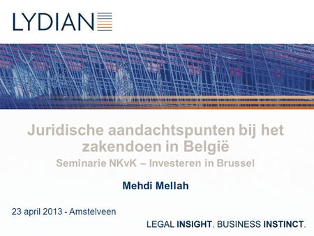 Juridische aandachtspunten bij het zakendoen in België