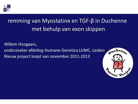 Willem Hoogaars, onderzoeker afdeling Humane Genetica LUMC, Leiden