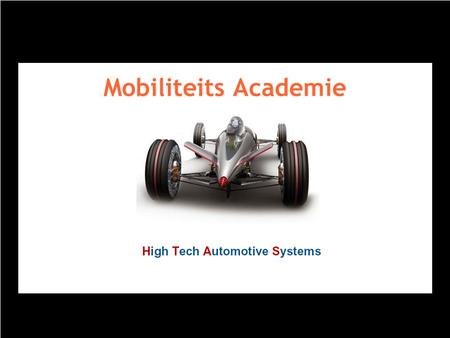 Mobiliteits Academie Formule V Htas Project Formule V.
