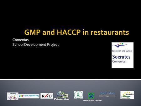 GMP and HACCP in restaurants