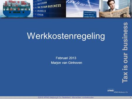 Werkkostenregeling Februari 2013 Marjon van Ginhoven.
