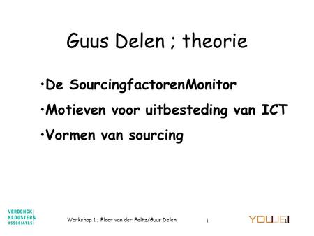 Guus Delen ; theorie De SourcingfactorenMonitor