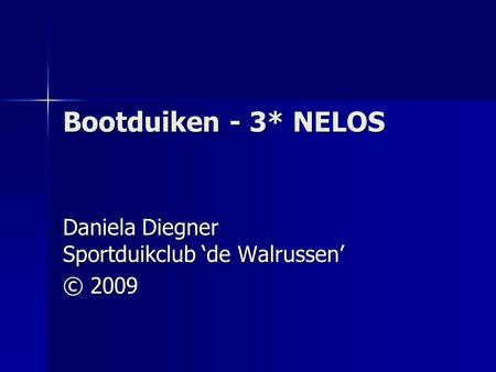Daniela Diegner Sportduikclub ‘de Walrussen’ © 2009