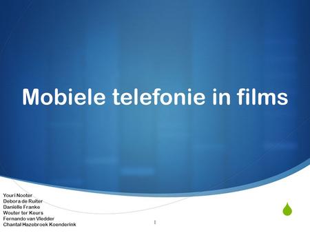 Mobiele telefonie in films