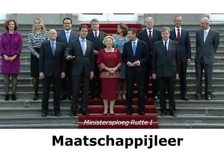 Ministersploeg Rutte I