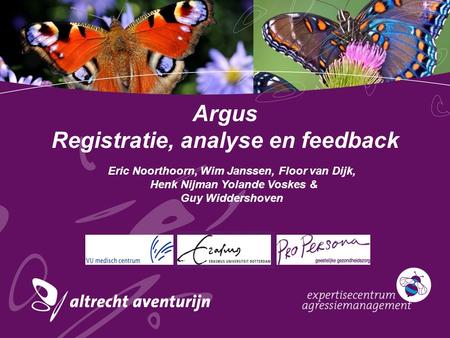 Argus Registratie, analyse en feedback