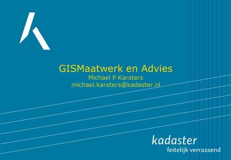 GISMaatwerk en Advies Michael P Karsters