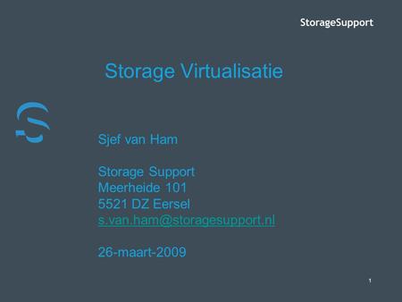 Storage Virtualisatie