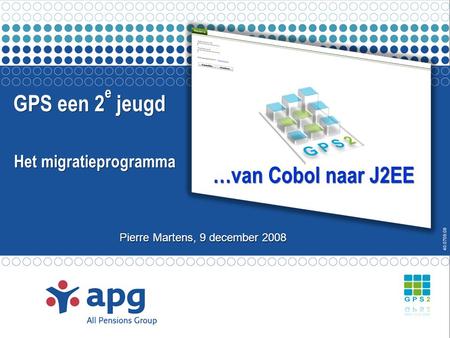 Agenda APG – Wie zijn we GPS 2e jeugd programma
