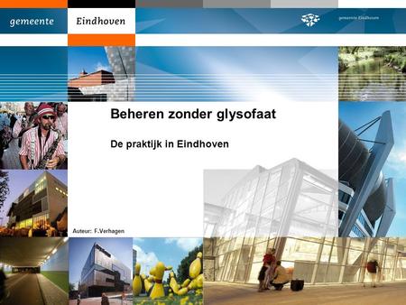 Beheren zonder glysofaat De praktijk in Eindhoven
