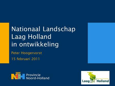 Nationaal Landschap Laag Holland in ontwikkeling