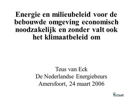 De Nederlandse Energiebeurs