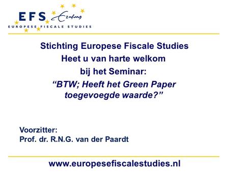 Stichting Europese Fiscale Studies