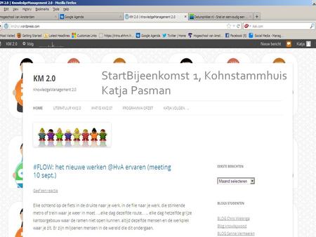 KM is going SOCIAL StartBijeenkomst 1, Kohnstammhuis Katja Pasman