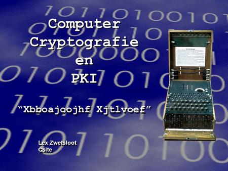 Computer Cryptografie en PKI