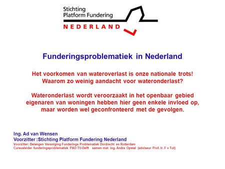 Funderingsproblematiek in Nederland