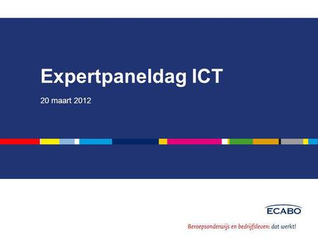 Expertpaneldag ICT 20 maart 2012