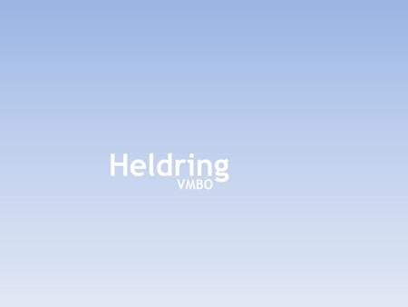 Heldring VMBO 1.