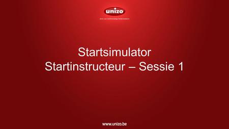 Startsimulator Startinstructeur – Sessie 1