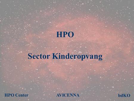 HPO Sector Kinderopvang