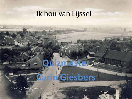 Quizmaster Carin Giesbers