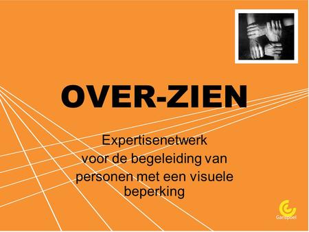 OVER-ZIEN Expertisenetwerk voor de begeleiding van personen met een visuele beperking.
