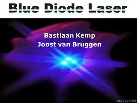 Bastiaan Kemp Joost van Bruggen 06//02//04. Grote toekomst: technologisch, commercieel, wetenschappelijk Kleine golflengte, grote foton energie Goedkoop.