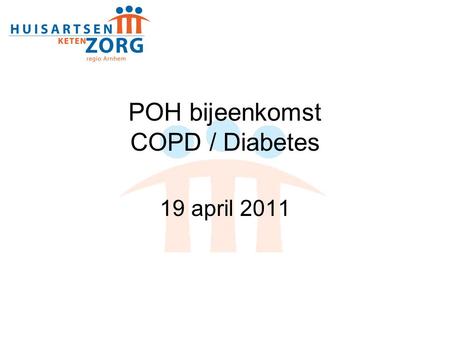 POH bijeenkomst COPD / Diabetes