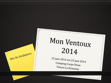 15 juni 2014 tot 23 juni 2014 Camping Carpe Diem Vaison La Romaine