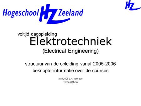 Elektrotechniek (Electrical Engineering)