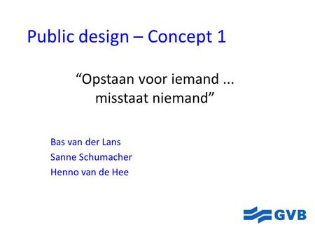 Public design – Concept 1