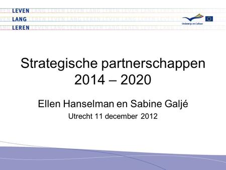 Strategische partnerschappen 2014 – 2020