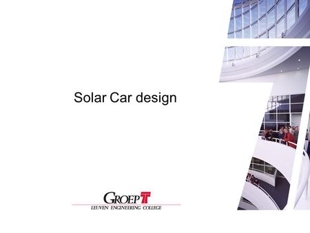 Solar Car Design Solar Car design 1.