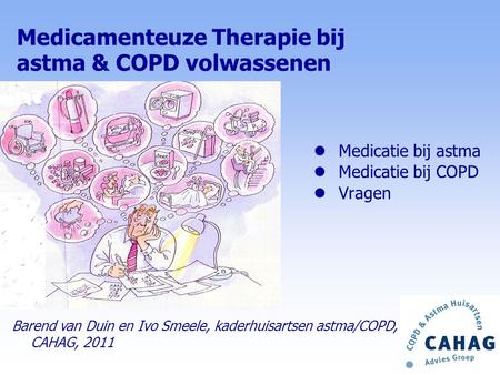 Medicamenteuze Therapie bij astma & COPD volwassenen