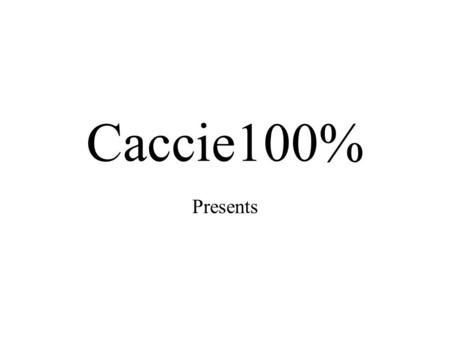 Caccie100% Presents enkele tips voor het uitgaan.