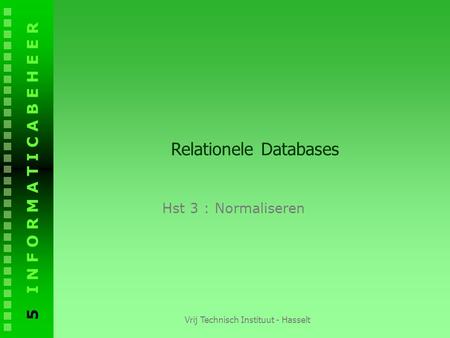 Relationele Databases